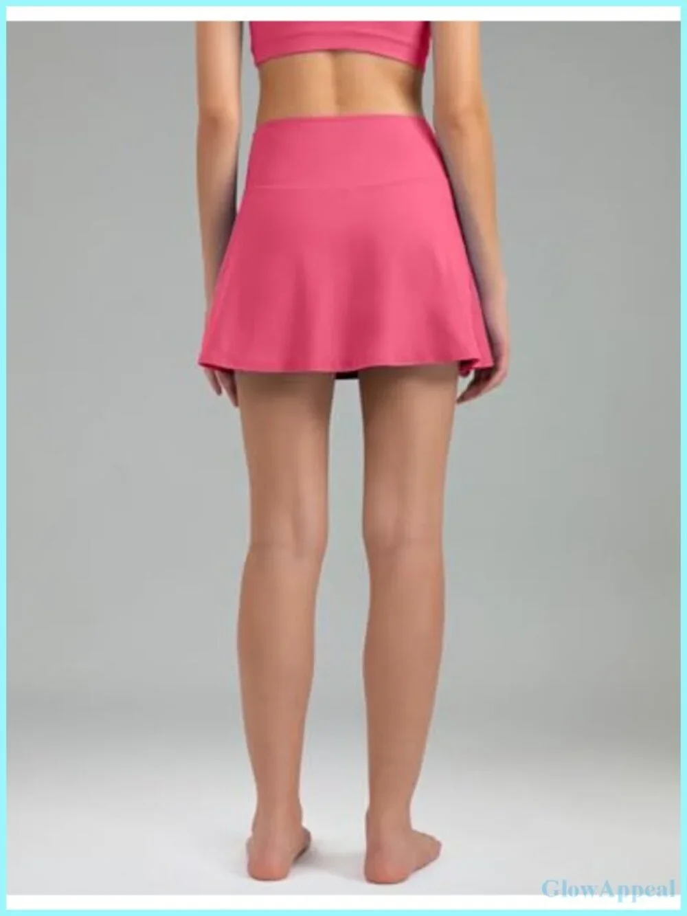 High Rise Athletic Golf Tennis Skort with Built-in Shorts and Pockets for Women